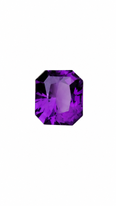 2.65 carats Amethyst Cushion cut From Brazil